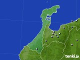 石川県のアメダス実況(降水量)(2017年10月03日)
