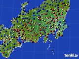 2017年10月03日の関東・甲信地方のアメダス(日照時間)