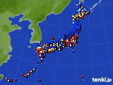 アメダス実況(日照時間)(2017年10月03日)