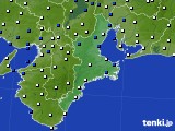 2017年10月04日の三重県のアメダス(風向・風速)