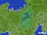 滋賀県のアメダス実況(風向・風速)(2017年10月04日)