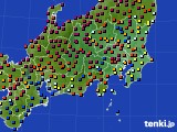 2017年10月05日の関東・甲信地方のアメダス(日照時間)