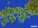 2017年10月05日の近畿地方のアメダス(日照時間)