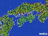 四国地方のアメダス実況(日照時間)(2017年10月05日)