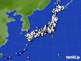 2017年10月05日のアメダス(風向・風速)