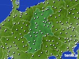 2017年10月05日の長野県のアメダス(風向・風速)