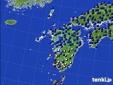 九州地方のアメダス実況(日照時間)(2017年10月06日)