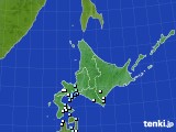 北海道地方のアメダス実況(降水量)(2017年10月07日)