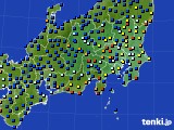 2017年10月07日の関東・甲信地方のアメダス(日照時間)