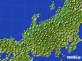 北陸地方のアメダス実況(気温)(2017年10月07日)