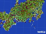 東海地方のアメダス実況(日照時間)(2017年10月08日)