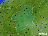 群馬県のアメダス実況(日照時間)(2017年10月08日)