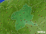 群馬県のアメダス実況(気温)(2017年10月08日)