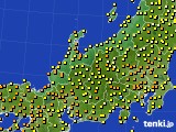 2017年10月09日の北陸地方のアメダス(気温)