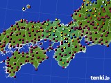 2017年10月10日の近畿地方のアメダス(日照時間)