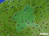 群馬県のアメダス実況(日照時間)(2017年10月10日)