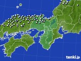 2017年10月12日の近畿地方のアメダス(降水量)