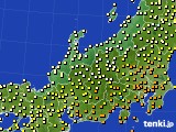 2017年10月12日の北陸地方のアメダス(気温)