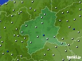 群馬県のアメダス実況(風向・風速)(2017年10月12日)