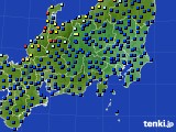 2017年10月13日の関東・甲信地方のアメダス(日照時間)