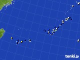 沖縄地方のアメダス実況(風向・風速)(2017年10月13日)