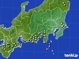 2017年10月14日の関東・甲信地方のアメダス(降水量)
