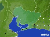 愛知県のアメダス実況(降水量)(2017年10月14日)