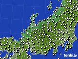北陸地方のアメダス実況(風向・風速)(2017年10月17日)