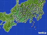 東海地方のアメダス実況(降水量)(2017年10月19日)