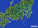 関東・甲信地方のアメダス実況(日照時間)(2017年10月20日)