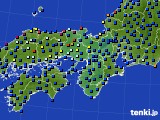 2017年10月20日の近畿地方のアメダス(日照時間)