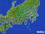 2017年10月21日の関東・甲信地方のアメダス(降水量)