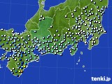 東海地方のアメダス実況(降水量)(2017年10月21日)
