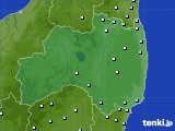 福島県のアメダス実況(降水量)(2017年10月21日)
