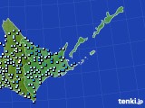 道東のアメダス実況(降水量)(2017年10月23日)