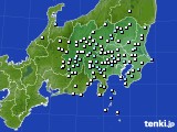 2017年10月25日の関東・甲信地方のアメダス(降水量)