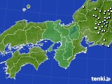 近畿地方のアメダス実況(降水量)(2017年10月25日)
