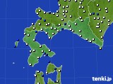 道南のアメダス実況(風向・風速)(2017年10月25日)