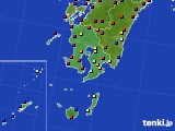 鹿児島県のアメダス実況(日照時間)(2017年10月26日)