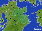 大分県のアメダス実況(日照時間)(2017年10月27日)