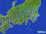 2017年10月28日の関東・甲信地方のアメダス(降水量)