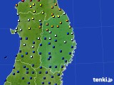 岩手県のアメダス実況(日照時間)(2017年10月28日)