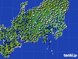 2017年10月29日の関東・甲信地方のアメダス(降水量)