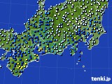 2017年10月29日の東海地方のアメダス(降水量)