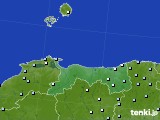 鳥取県のアメダス実況(降水量)(2017年10月29日)