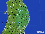 2017年10月29日の岩手県のアメダス(降水量)