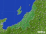 2017年10月29日の新潟県のアメダス(気温)