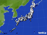 アメダス実況(風向・風速)(2017年10月29日)