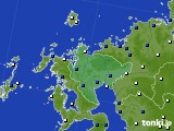 佐賀県のアメダス実況(風向・風速)(2017年10月29日)