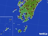 2017年10月30日の鹿児島県のアメダス(日照時間)